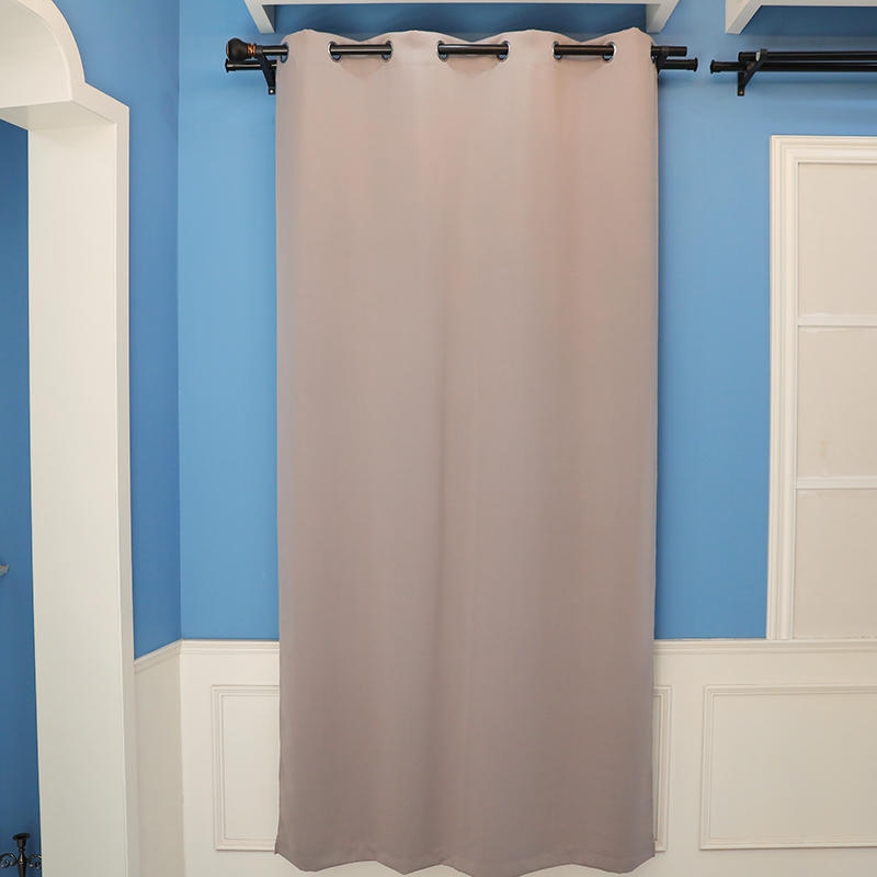 Simple plain blockout curtain for home and office
