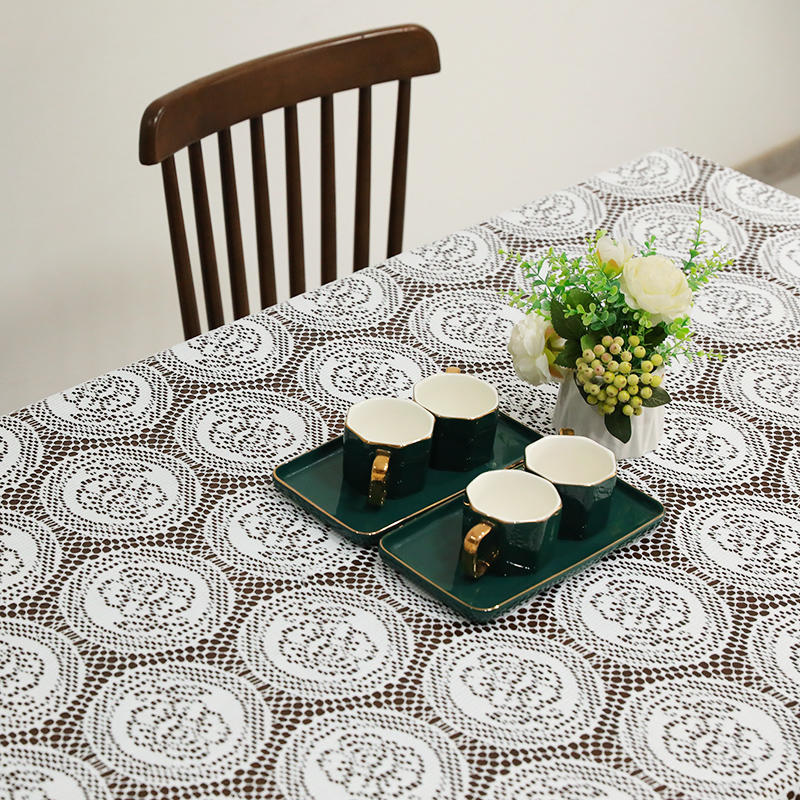 Square lace tablecloth for home and office