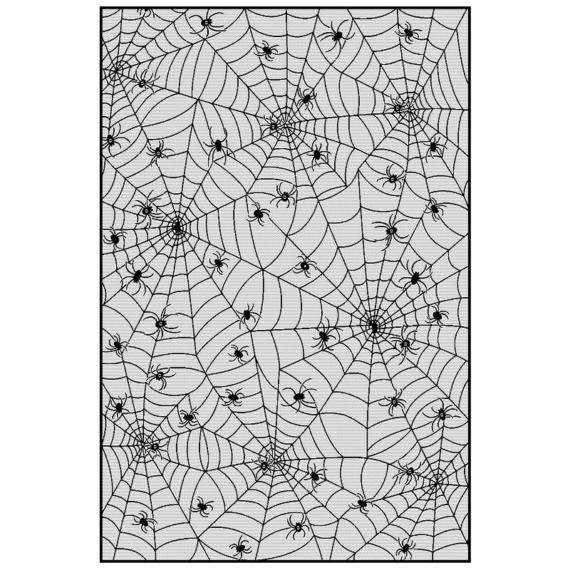 Spider bat square tablecloth for halloween home decoration